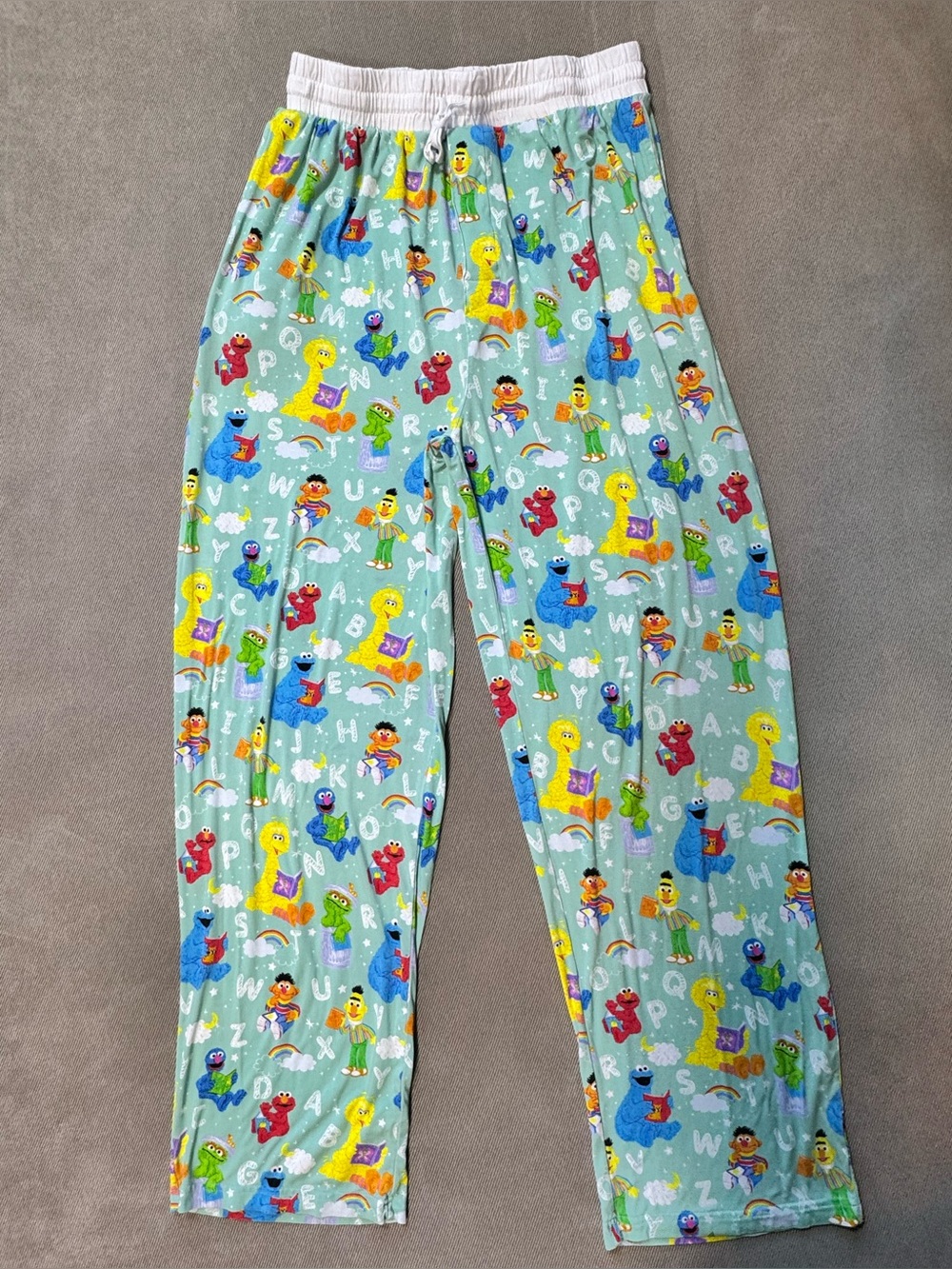 Little Sleepies Womens Spelling With Sesame Street Pajama Set Size Medium - Picture 5 of 16